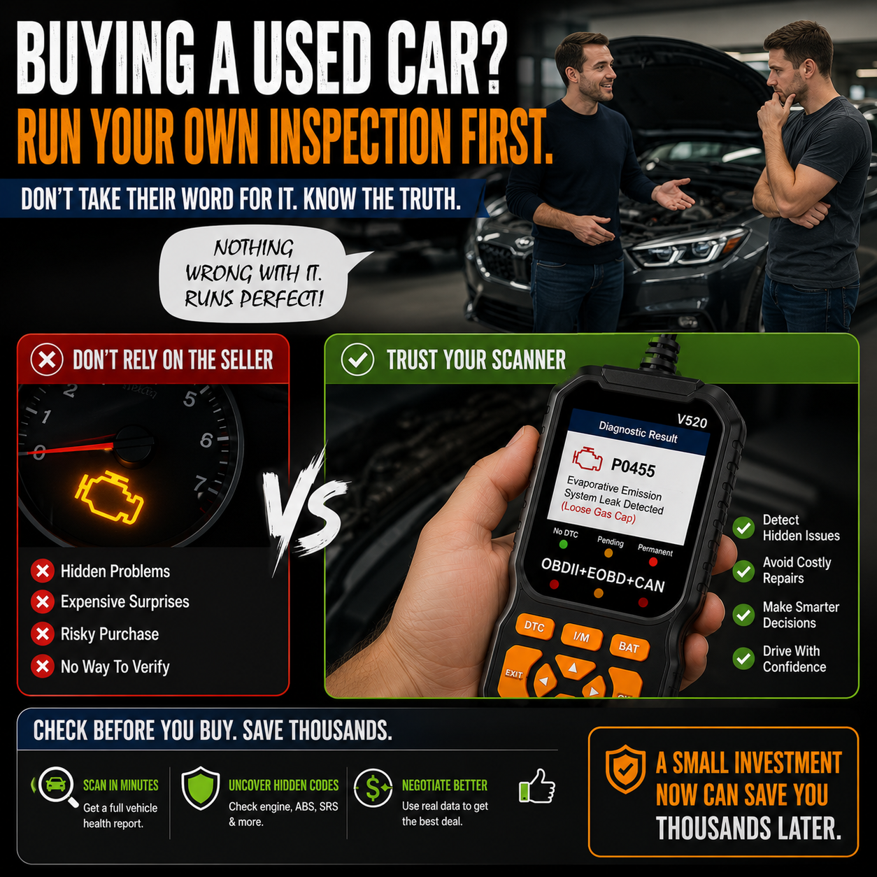 V520 OBD2 Scanner